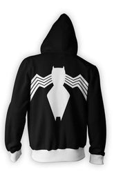 Spiderman Venom Black Cotton Hoodie